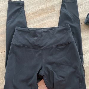 VS Black Mesh Leggings extra small